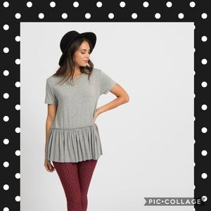 Relaxed Ruffle Tee